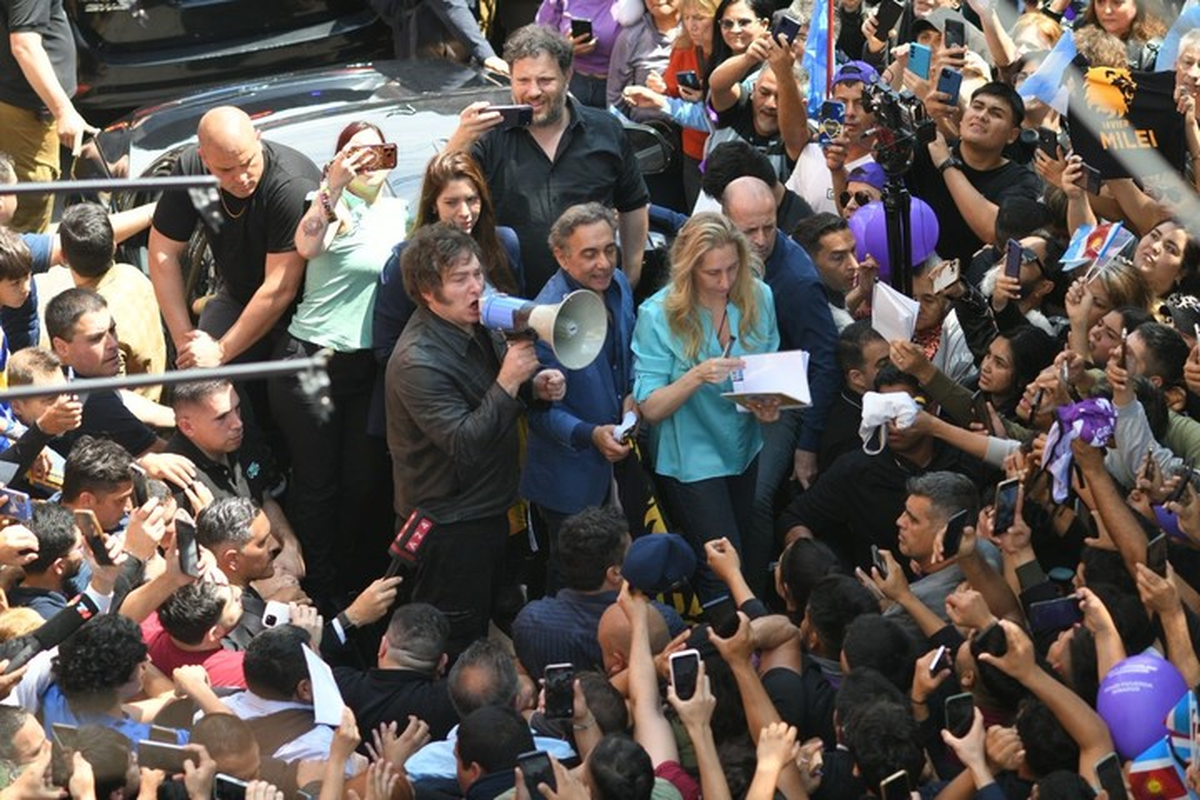 Javier Milei en Santiago del Estero. Foto: Clarin