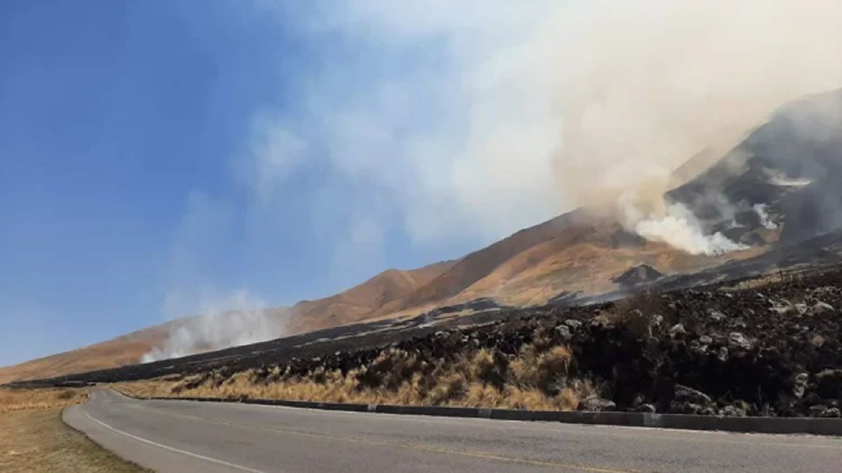 Incendio en Tafí del Valle: Está siendo controlado