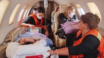 Trasladan a un bebé al Hospital Garrahan para continuar su tratamiento