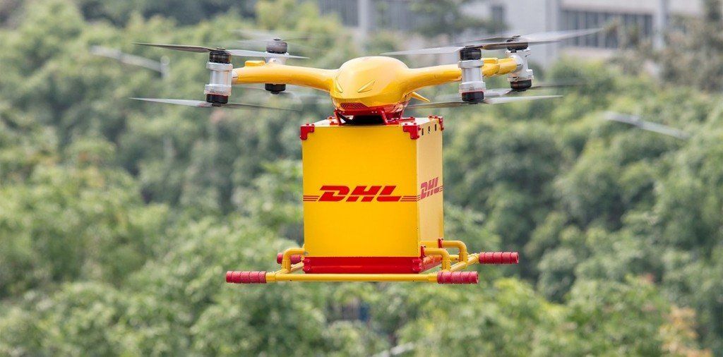 Drones autónomos reparten paquetes en minutos