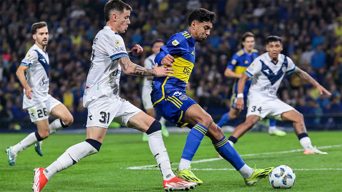 Boca le ganó 1 a 0 a Vélez y Cavani fue expulsado. (Foto: Diario Uno)