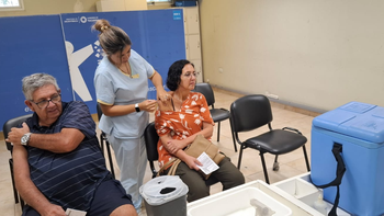 Jornada de vacunación en el 107: asistieron más de 200 personas