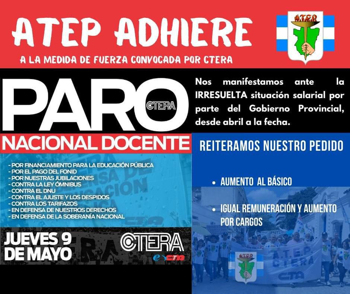 Paro de la CGT: en Tucumán adhieren gremios docentes