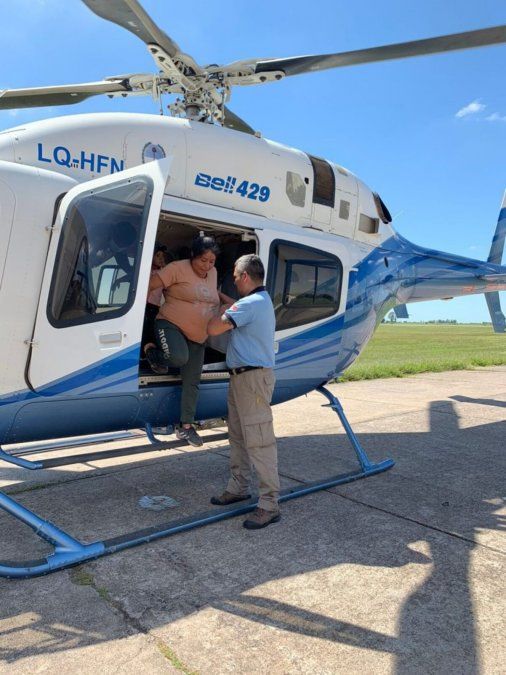 Pacientes de Alta Montaña fueron trasladadas en el helicóptero de la provincia
