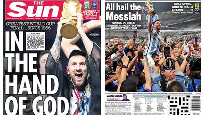 Las portadas de los diarios sobre Argentina Campeón