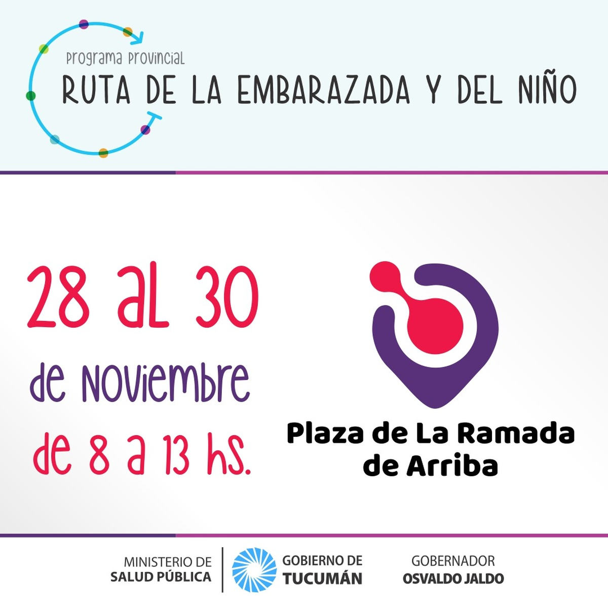 Esta semana el tráiler de la Embarazada y el Niño estará en la Plaza de la Ramada de Arriba.