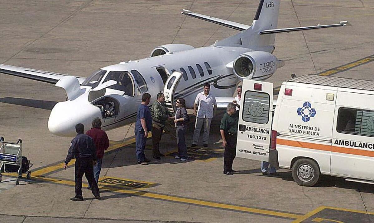 Naciones Unidas leucemia será trasladado a Tucumán en el avión sanitario.
