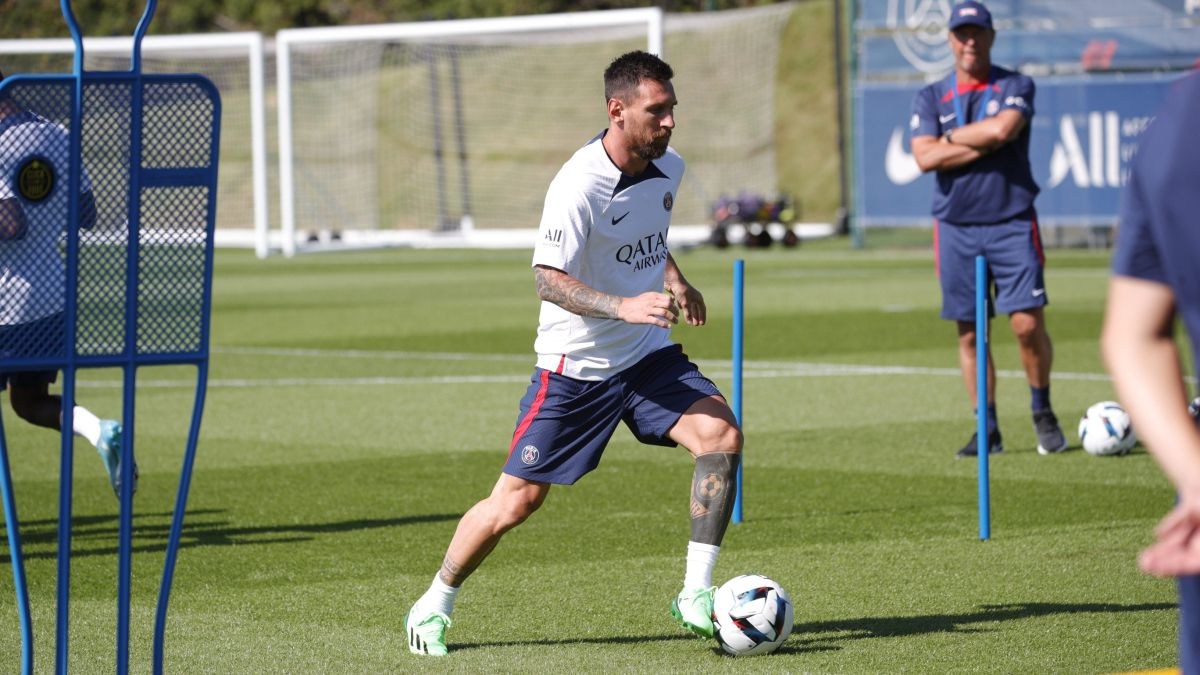 Lionel Messi se entrenó con normalidad en el PSG
