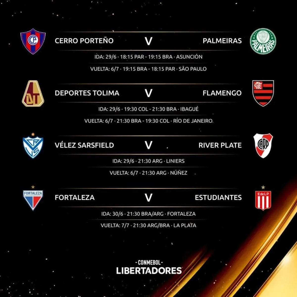 Boca y River serán animadores de la Copa Libertadores de América.