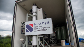 Sumaron una planta potabilizadora móvil en La Madrid