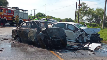 En Acheral, un hombre perdió la vida tras la colisión de dos automóviles
