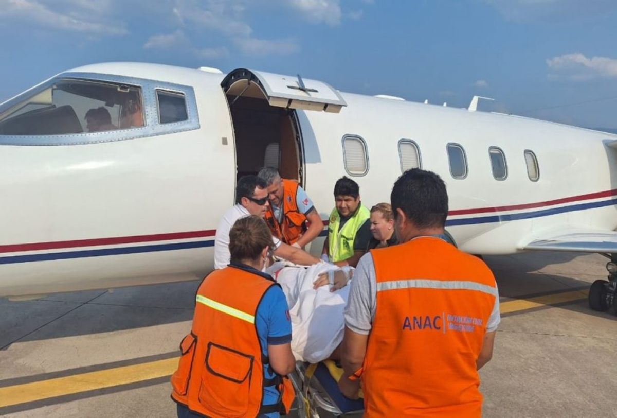 El avión sanitario trasladó a un tucumano tras un accidente en Catamarca