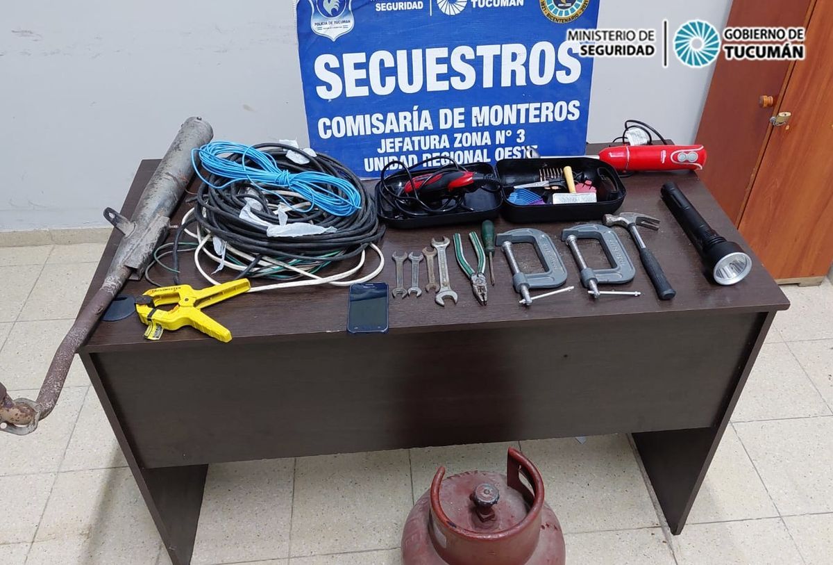 Monteros: recuperan numerosos elementos robados a vecinos