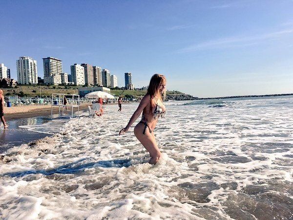 El percance de Graciela Alfano en la playa de Mar del Plata