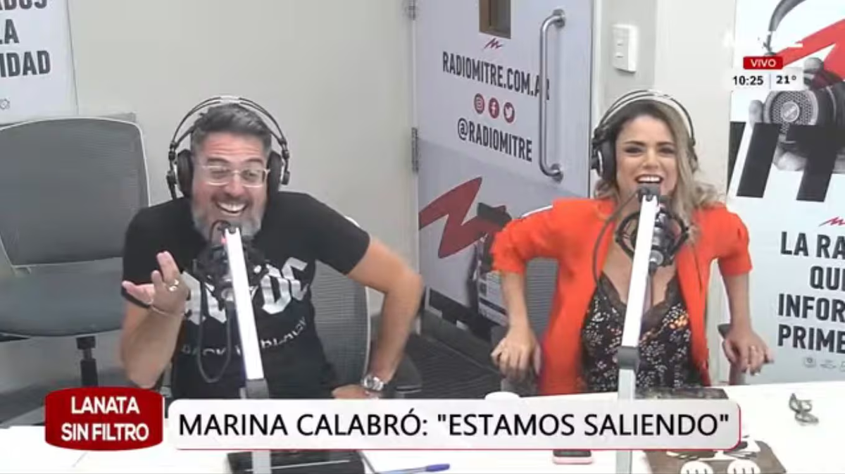 Marina Calabró y Rolando Barbano confirmaron su romance