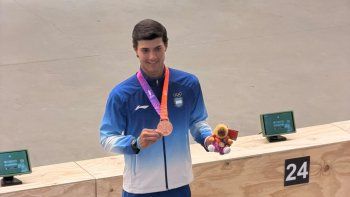 El tucumano Joaquín Cisneros celebró su bronce en los Juegos Suramericanos