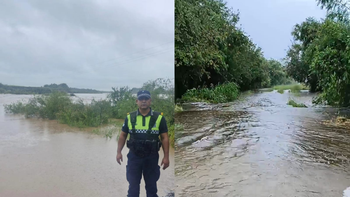 Crecen los ríos y varias familias resultaron afectadas por anegamientos