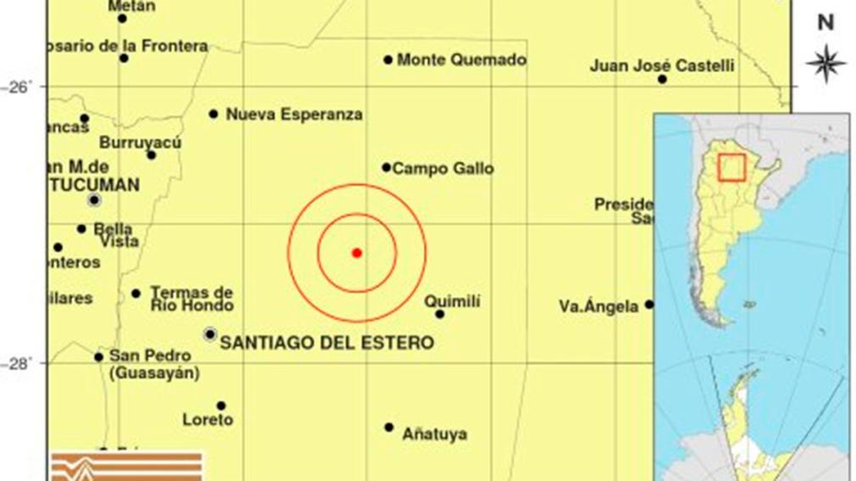 Fuerte temblor de 4.2 grados sacudió a Santiago del Estero