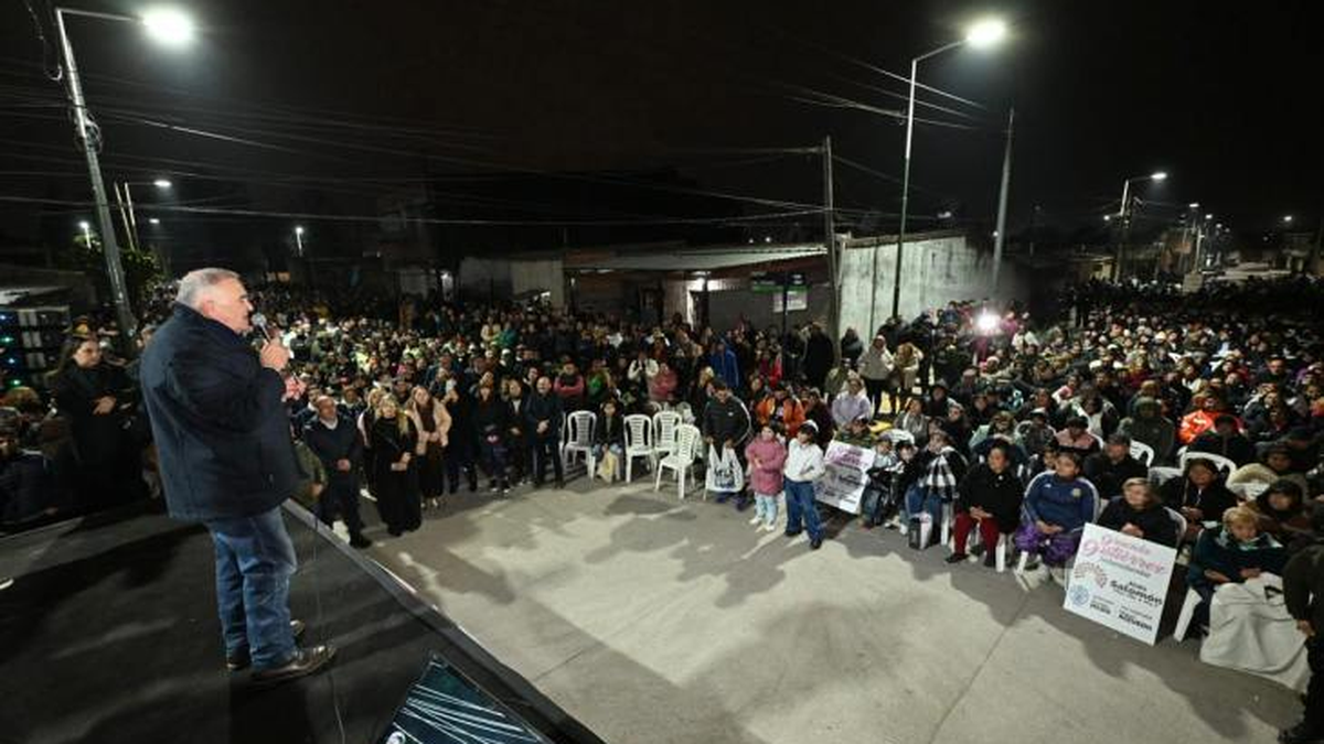Jaldo habilitó obras en el barrio 25 de Mayo en Alderetes