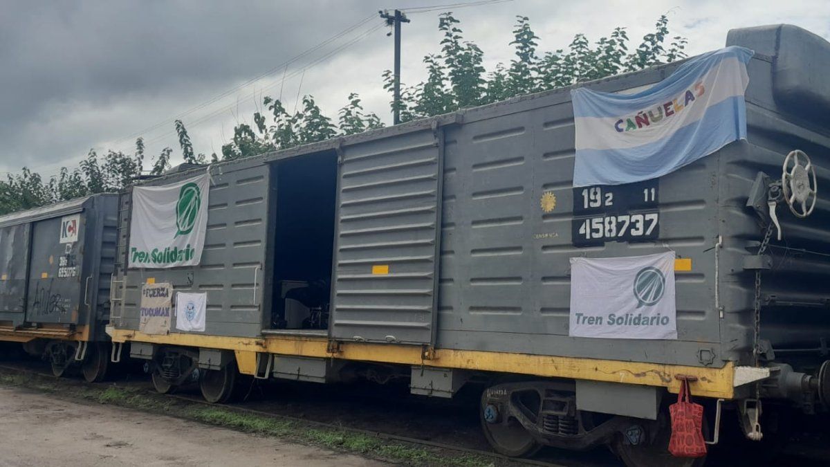 Tren Solidario en Tucumán: llegaron las donaciones y preparan la entrega