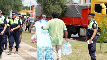 Tras la fuerte inundación en La Madrid 