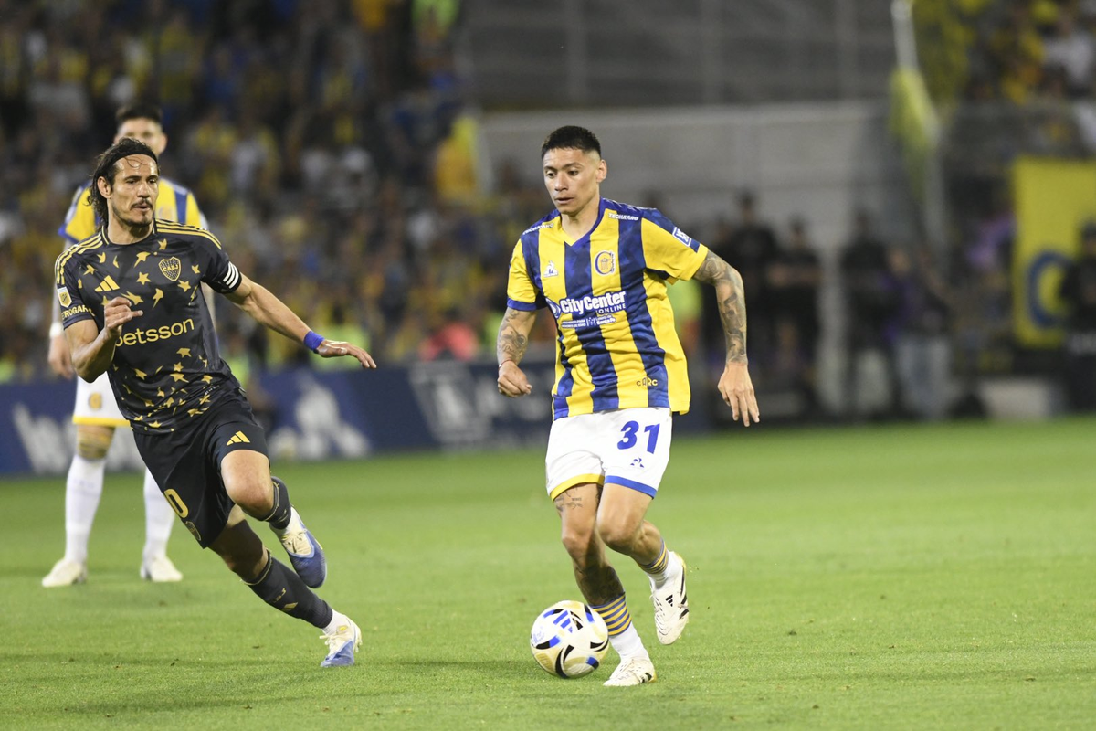 Central y Boca terminaron a mano en el Gigante de Arroyito. Foto X Rosario Central