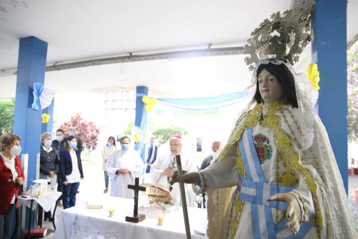 La Virgen de la Merced visitó el hospital Padilla