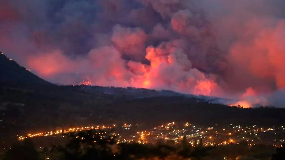 Incendios en Chubut y Río Negro: avanza el fuego y hay evacuados