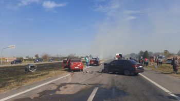 Los Aguirre: varios heridos luego de un choque en cadena sobre Autopista