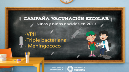 Campaña de vacunación contra el VPH en escuelas