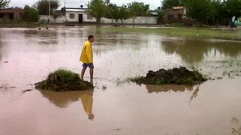 El temporal dejó familias aisladas en Santa Rosa de Aguilares