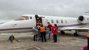 Intensa actividad sanitaria aérea en el sistema de salud