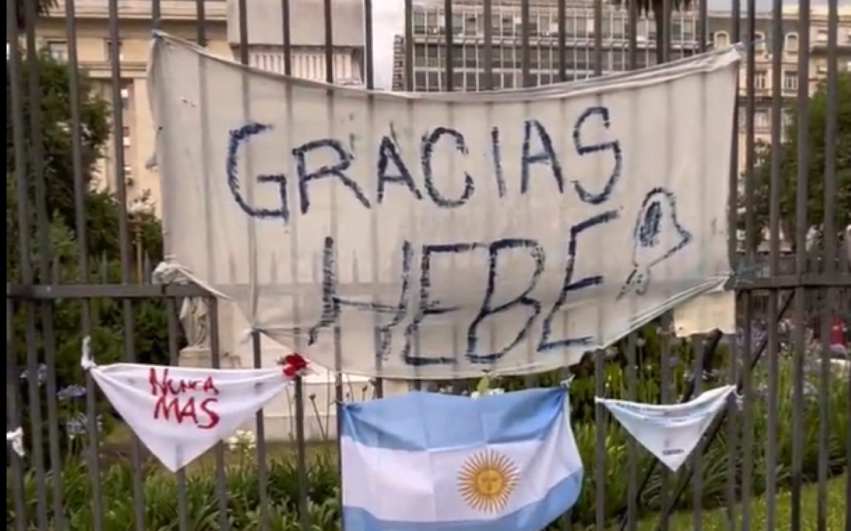 HIJOS despidió a Hebe de Bonafini en Plaza de Mayo