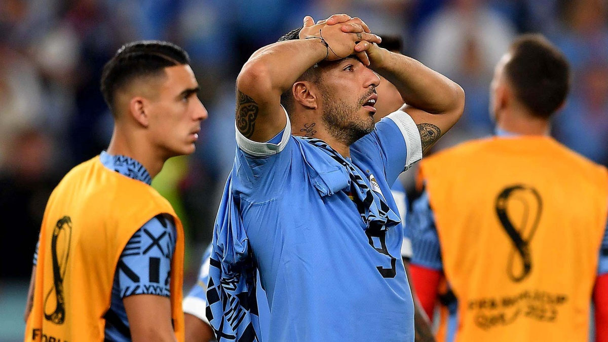 El desconsolado llanto de Luis Suárez tras la eliminación