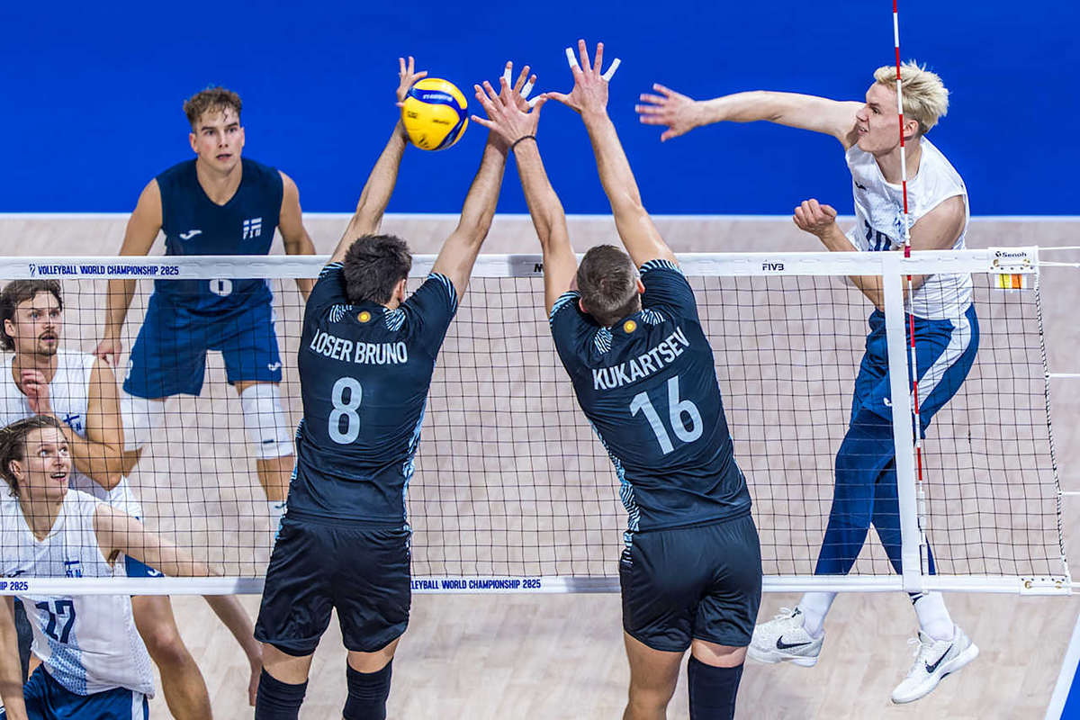 Gran triunfo de Argentina en su debut en el Mundial de vóley. Foto: Infobae