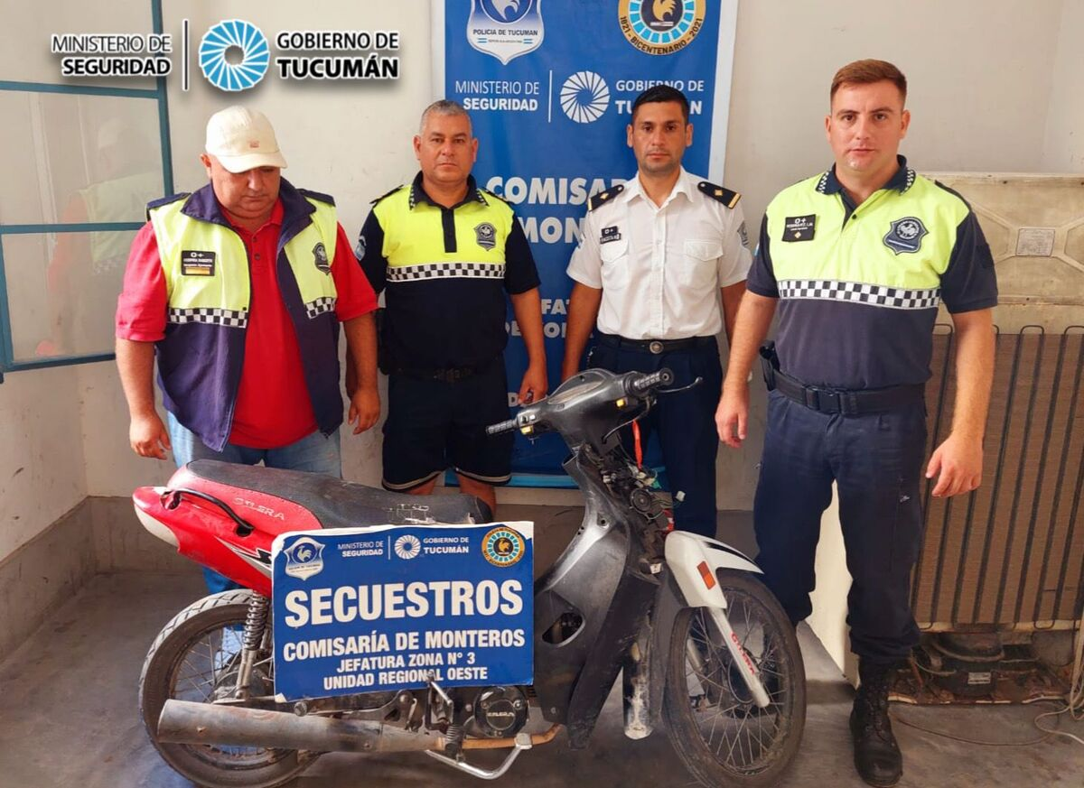 Río Seco: recuperaron una moto que había sido robada