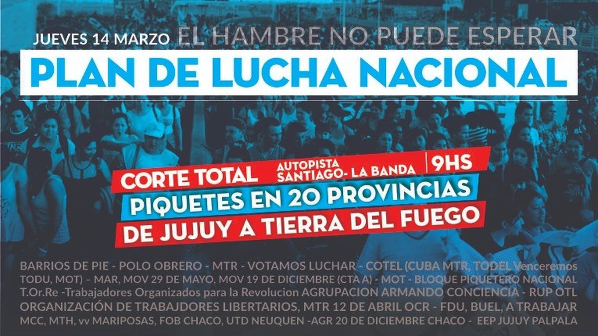 Barrios De Pie Protestará En Tucumán Y Otras Provincias