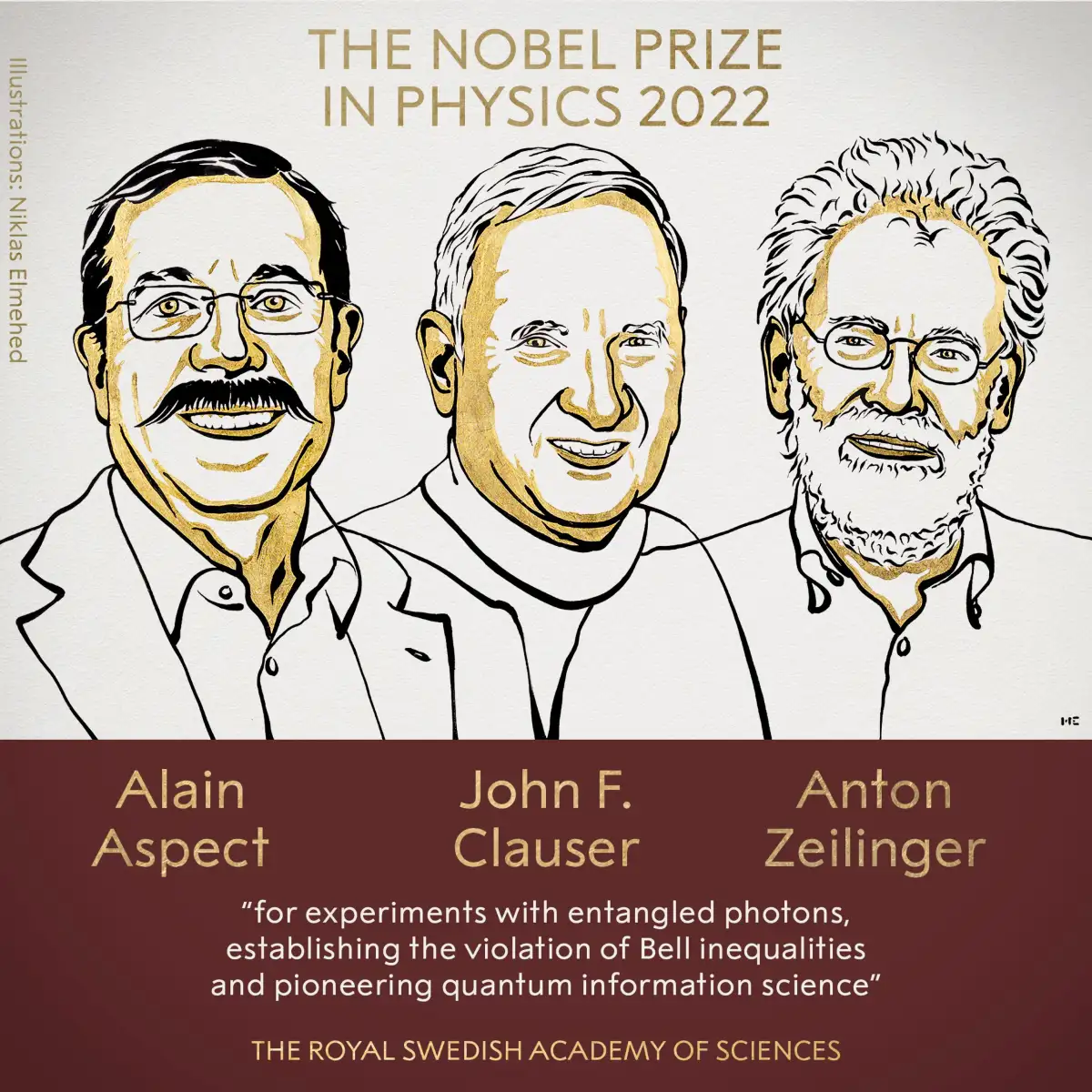 Nobel de Física para pioneros de la comunicación cuántica