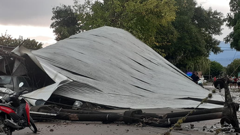 Se registraron fuertes vientos en distintos puntos de Tucumán