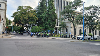 Operativo de seguridad: no hay cortes en la zona de la Legislatura