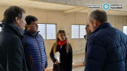 Agüero Gamboa recorrió la obra del Penal en Benjamín Paz