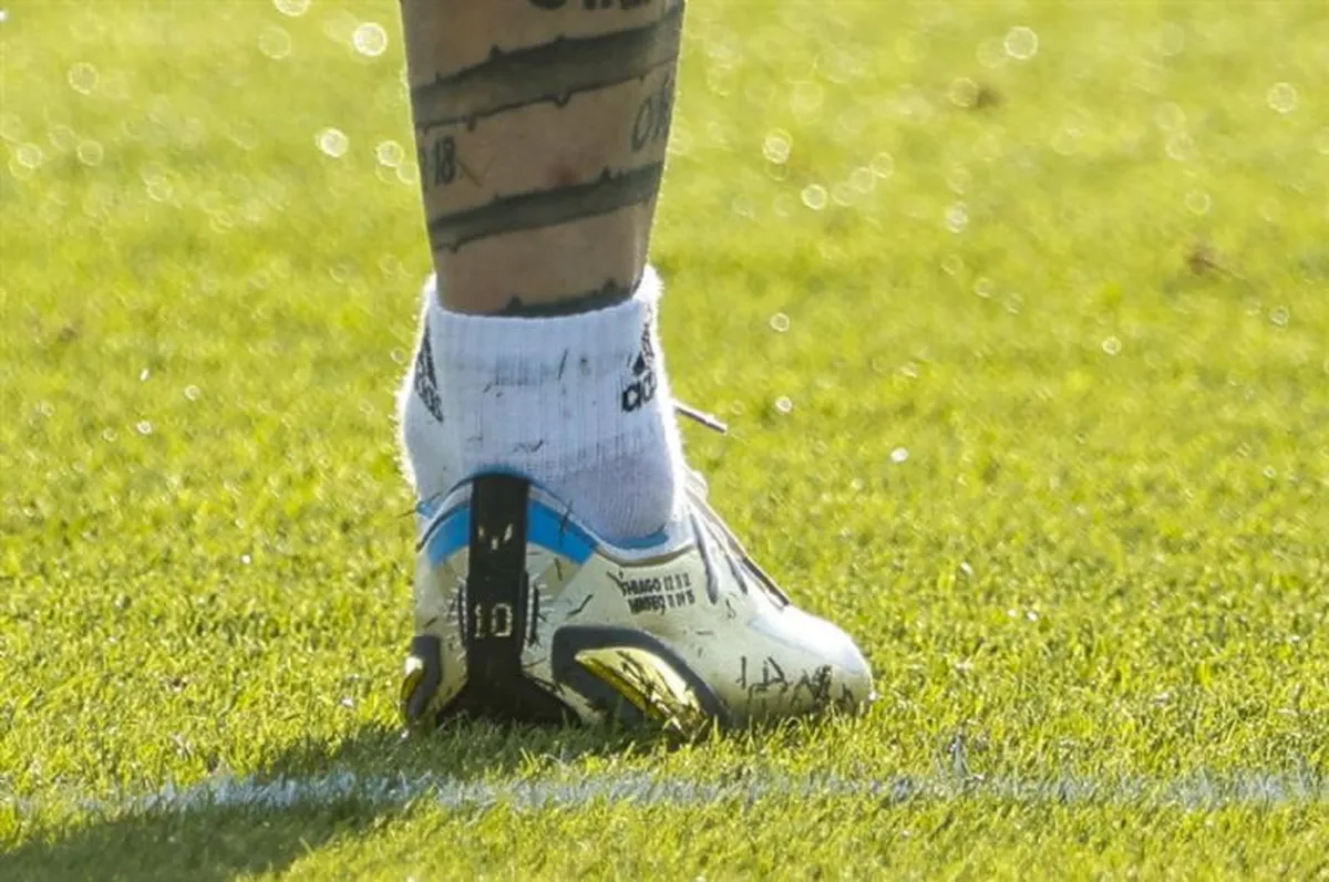 La foto del tobillo de Messi que preocupó a los hinchas