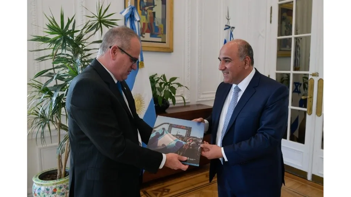 Juan Manzur recibi&oacute; al embajador de Israel.