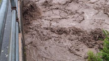 Creció el río Campo en Las Estancias, Catamarca