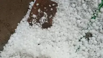 Temporal en San Luis: impactante caída de granizo en el Estadio La Pedrera