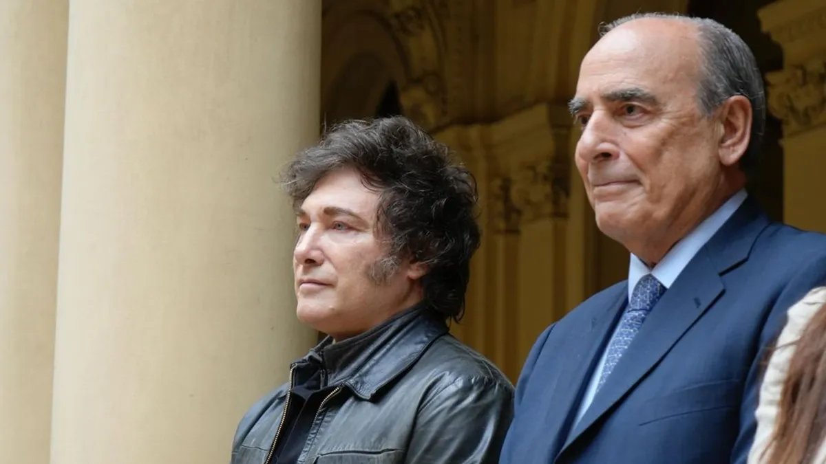 El Presidente Javier Milei dijo que Guillermo Francos se sumó al círculo de confianza que integran Karina Milei y Santiago Caputo. Foto: MDZ Online