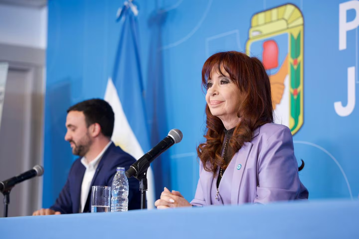 Cristina Kirchner dio un discurso en la sede del PJ (Foto: TN) Cristina Kirchner dio un discurso en la sede del PJ (Foto: TN)