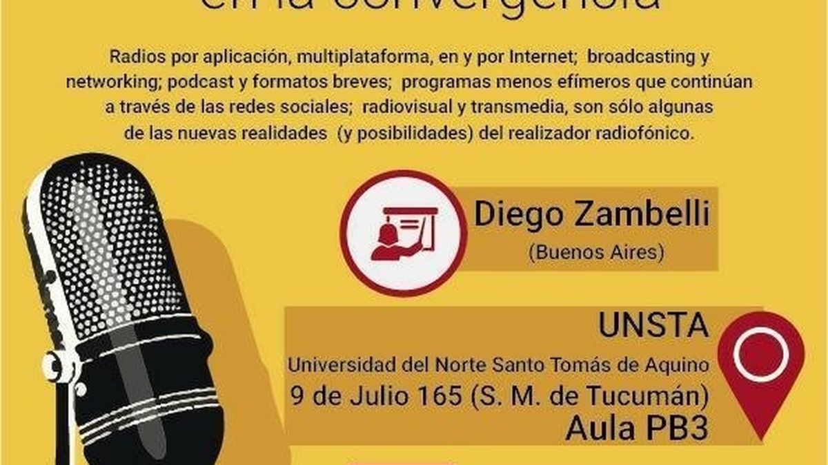 Charla en la UNSTA Más Radio Que Nunca
