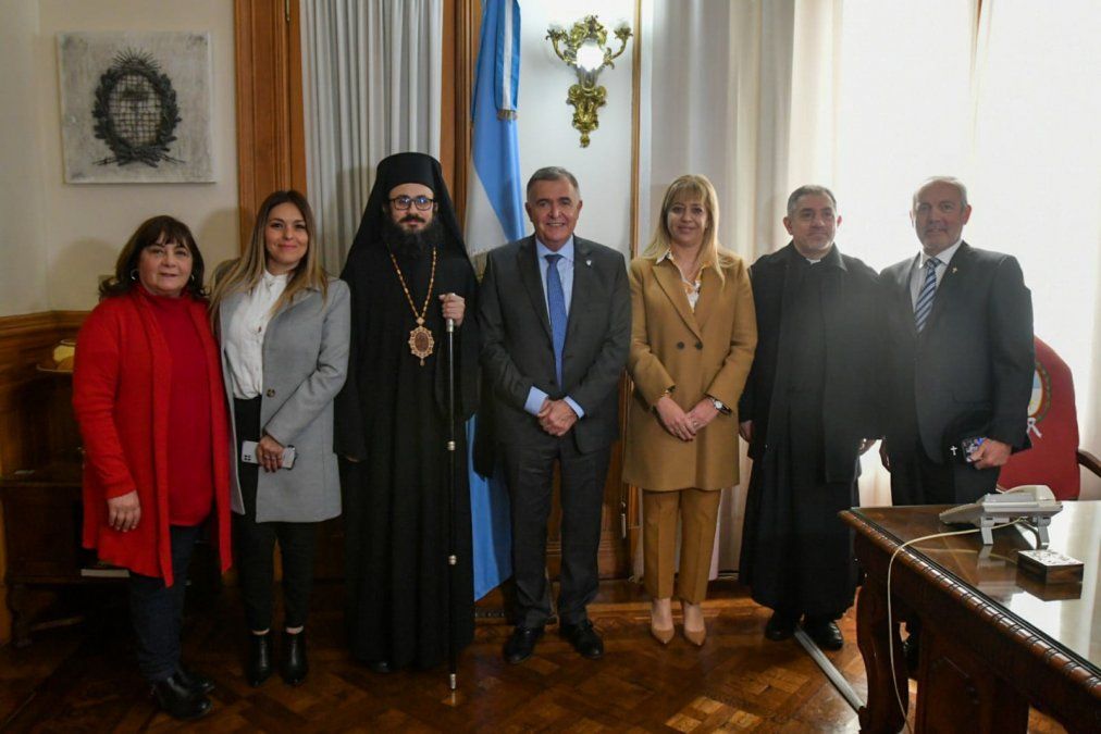 Osvaldo Jaldo se reunió con el arzobispo de la Iglesia Ortodoxa