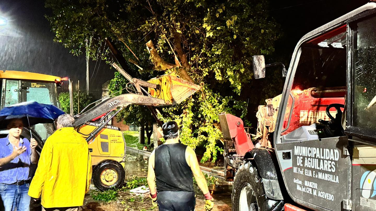 Las lluvias y el viento afectaron al sur tucumano